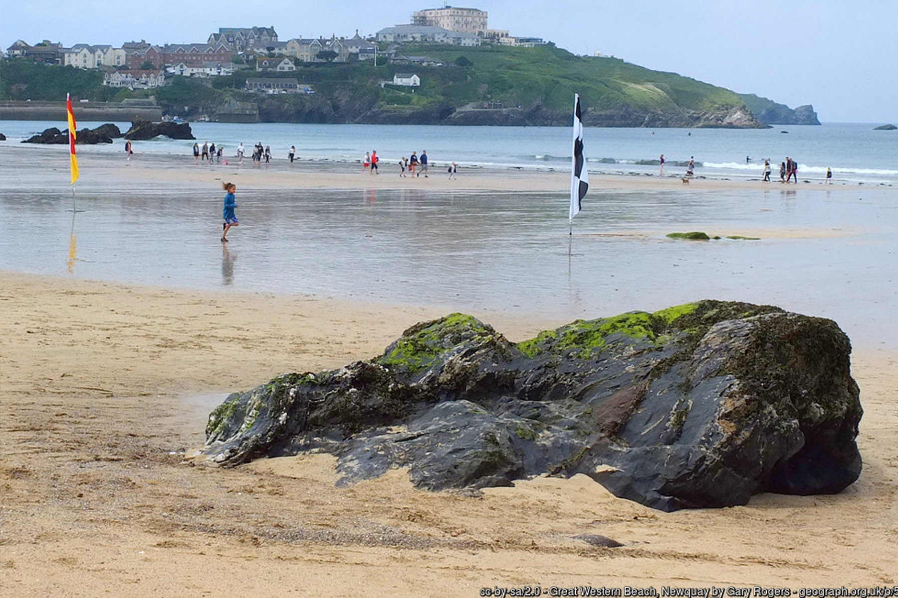 Great Western Beach Newquay Cornwall sheltered sands - Cornwall family beaches