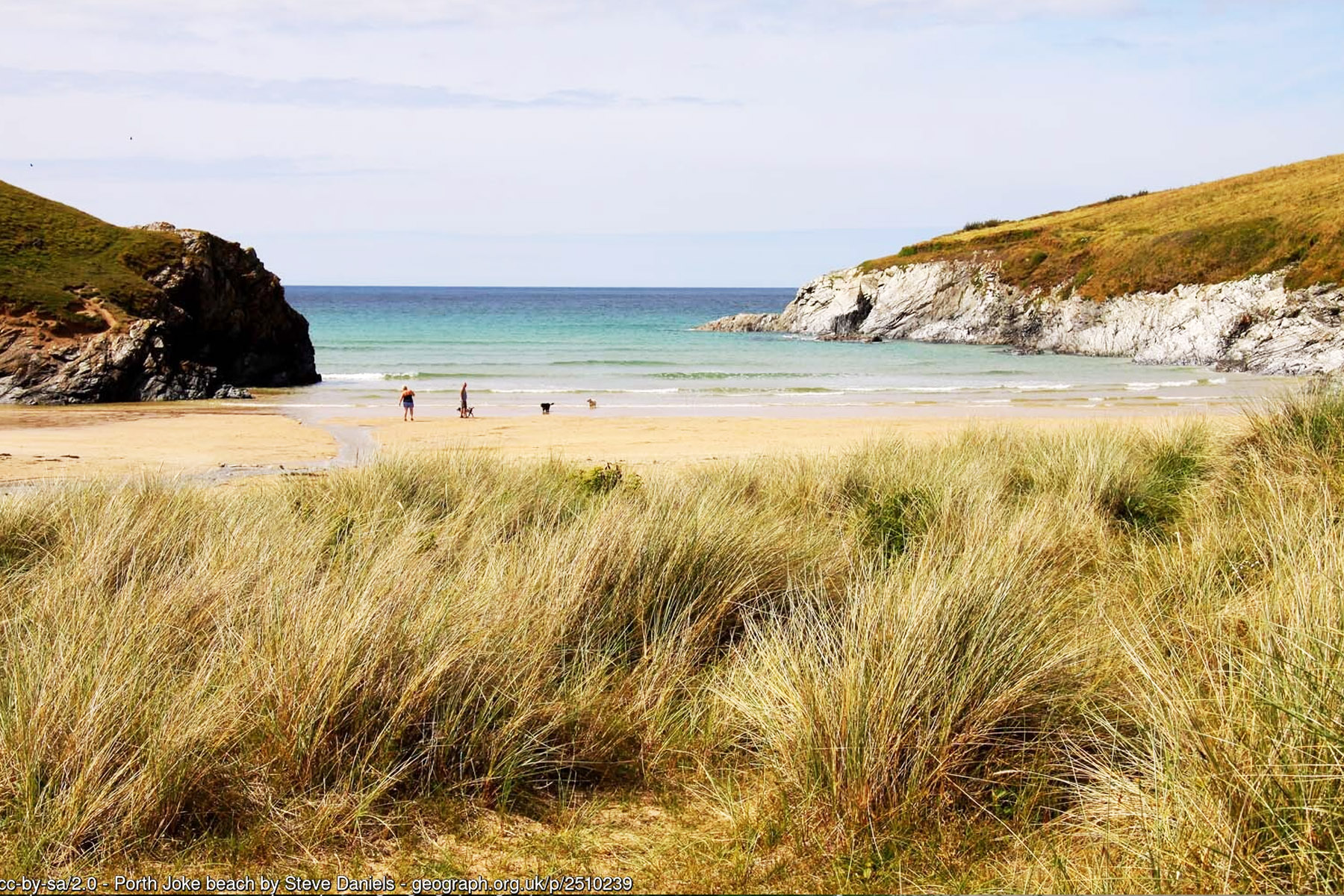 Porth Joke Beach Newquay Cornwall unspoilt cove - Cornwall quiet beaches