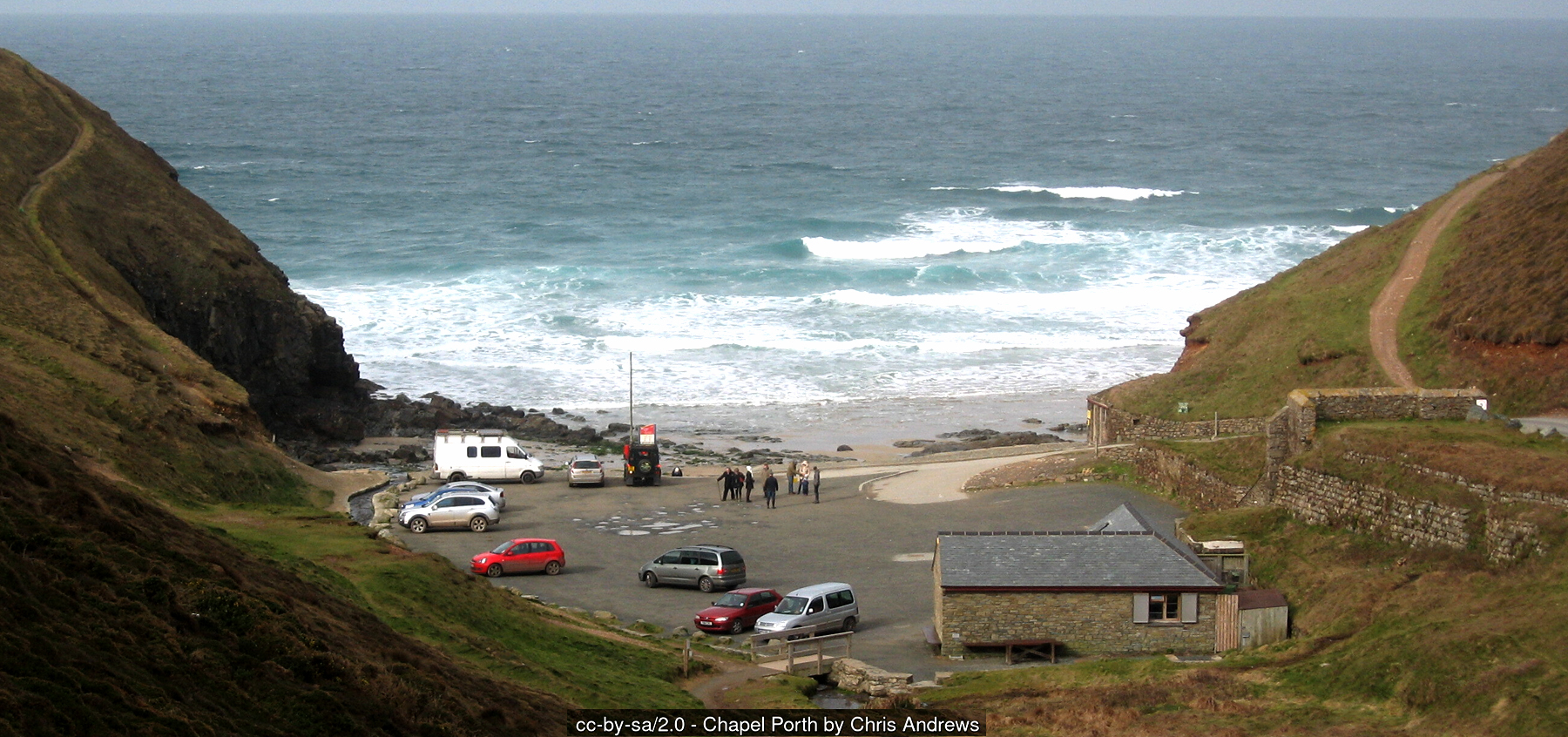 Chapel Porth Beach Cornwall National Trust Wheal Coates engine house - Cornwall coastal holidays