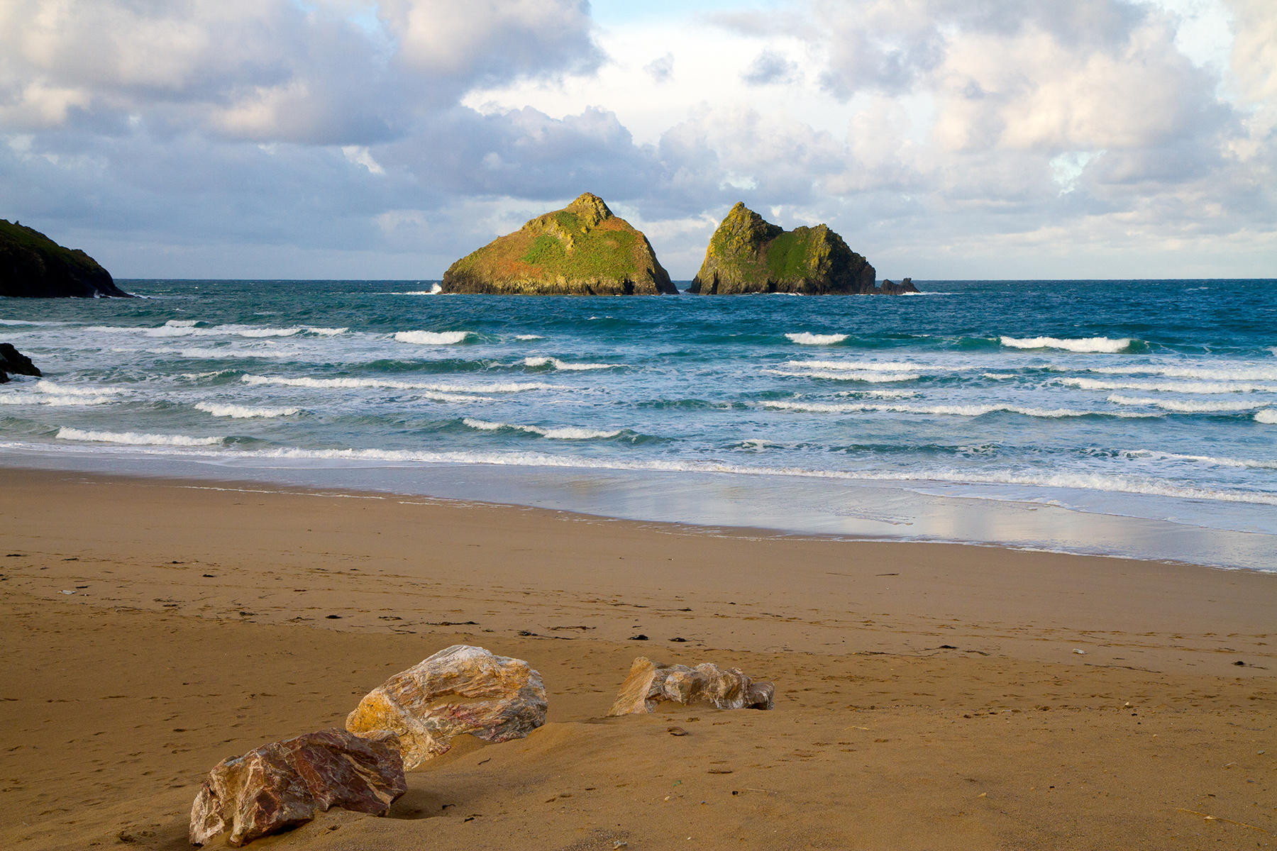 Holywell Bay Beach near Cubert Cornwall National Trust dunes - Cornwall family beach holidays
