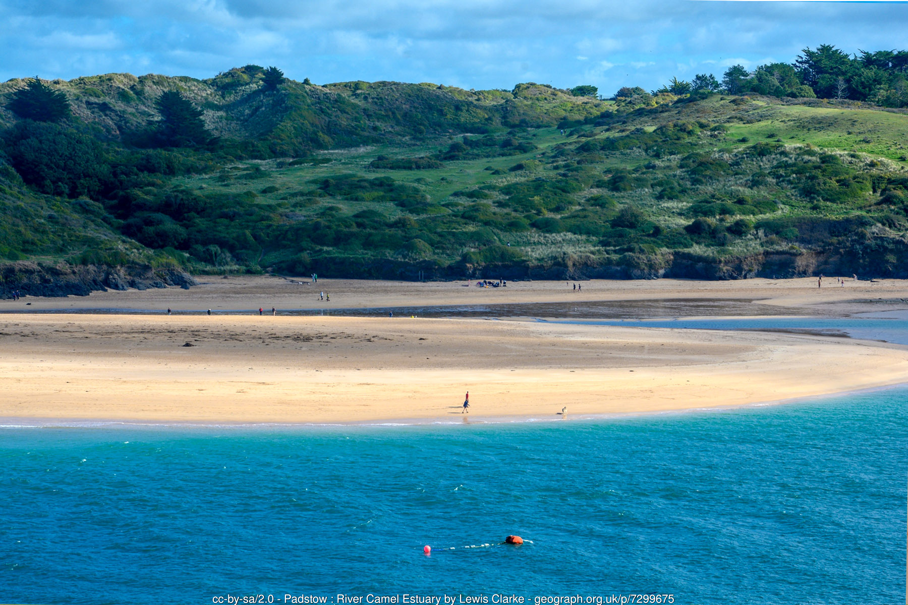 Rock Beach Cornwall Camel Estuary sailing village opposite Padstow - Cornwall coastal holidays