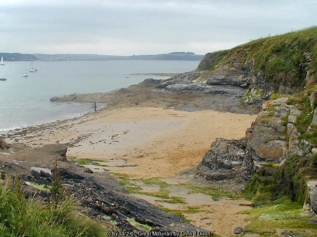 Great Molunan Beach near St Mawes, Cornwall