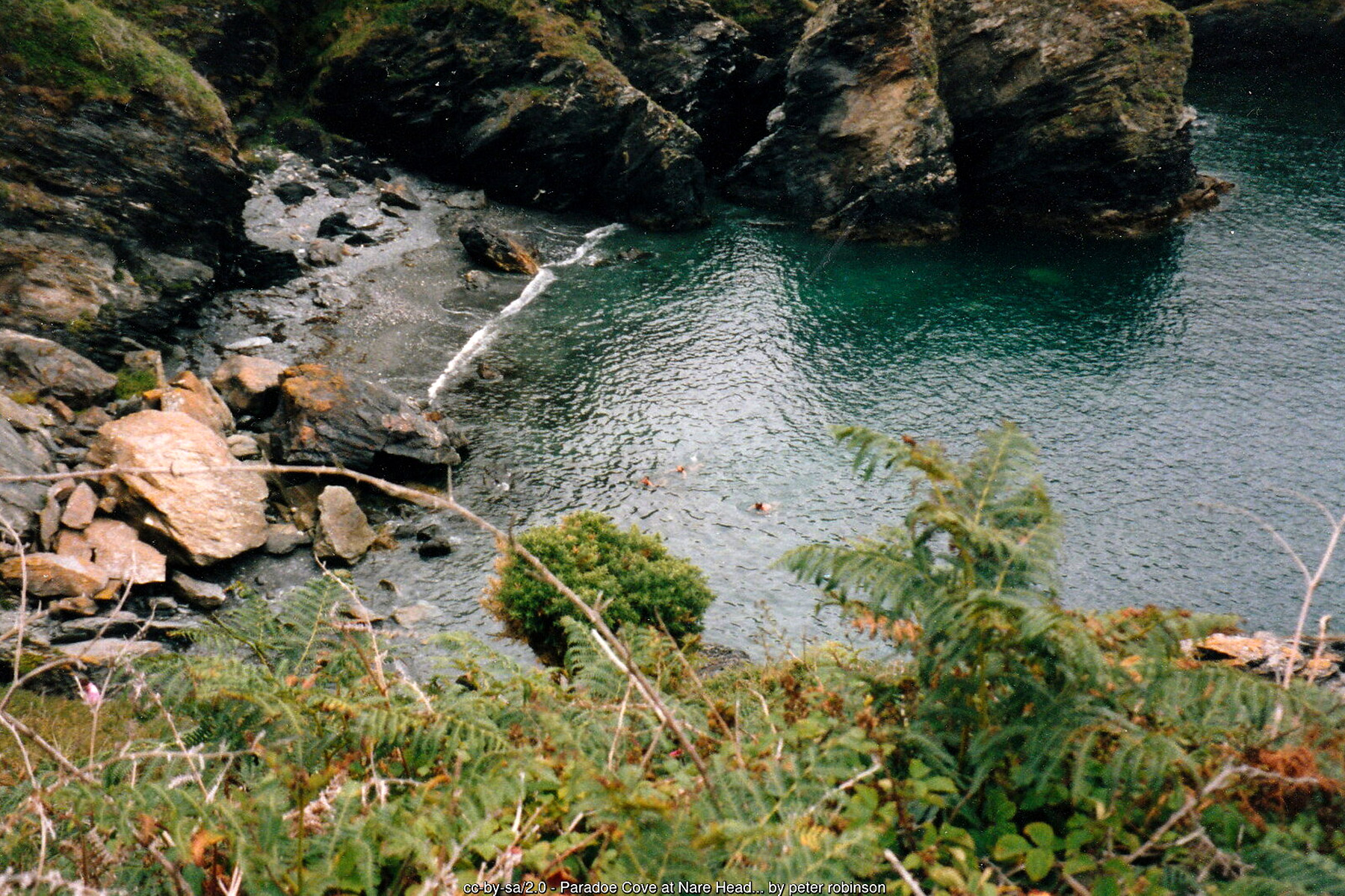 Paradoe Cove and Kiberick Cove, Roseland Peninsula, Cornwall