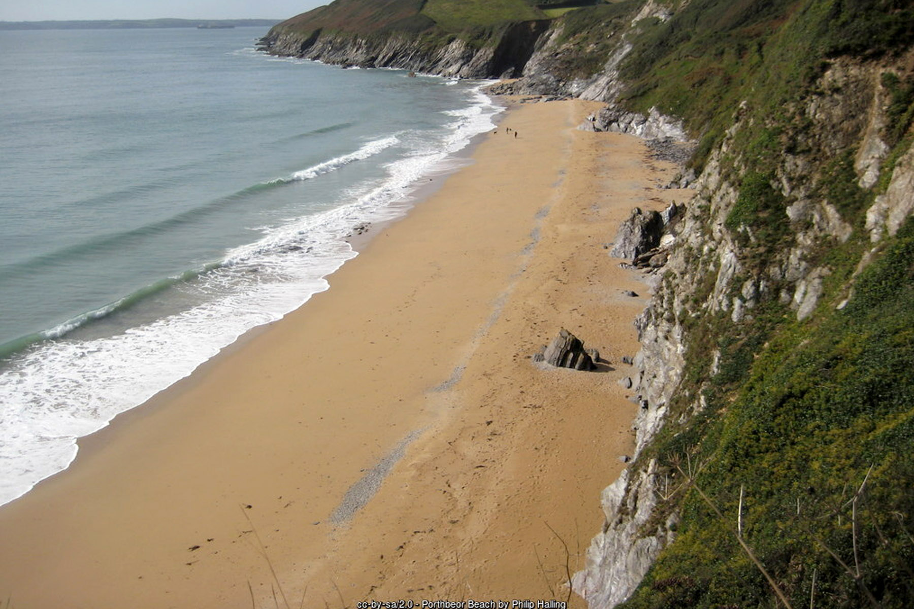 Porthbeor Beach, Roseland Peninsula, Cornwall
