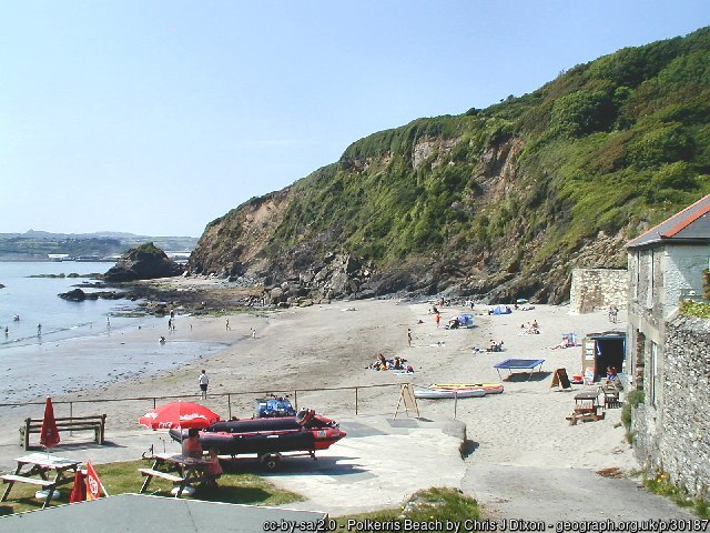 Polkerris Beach, Cornwall