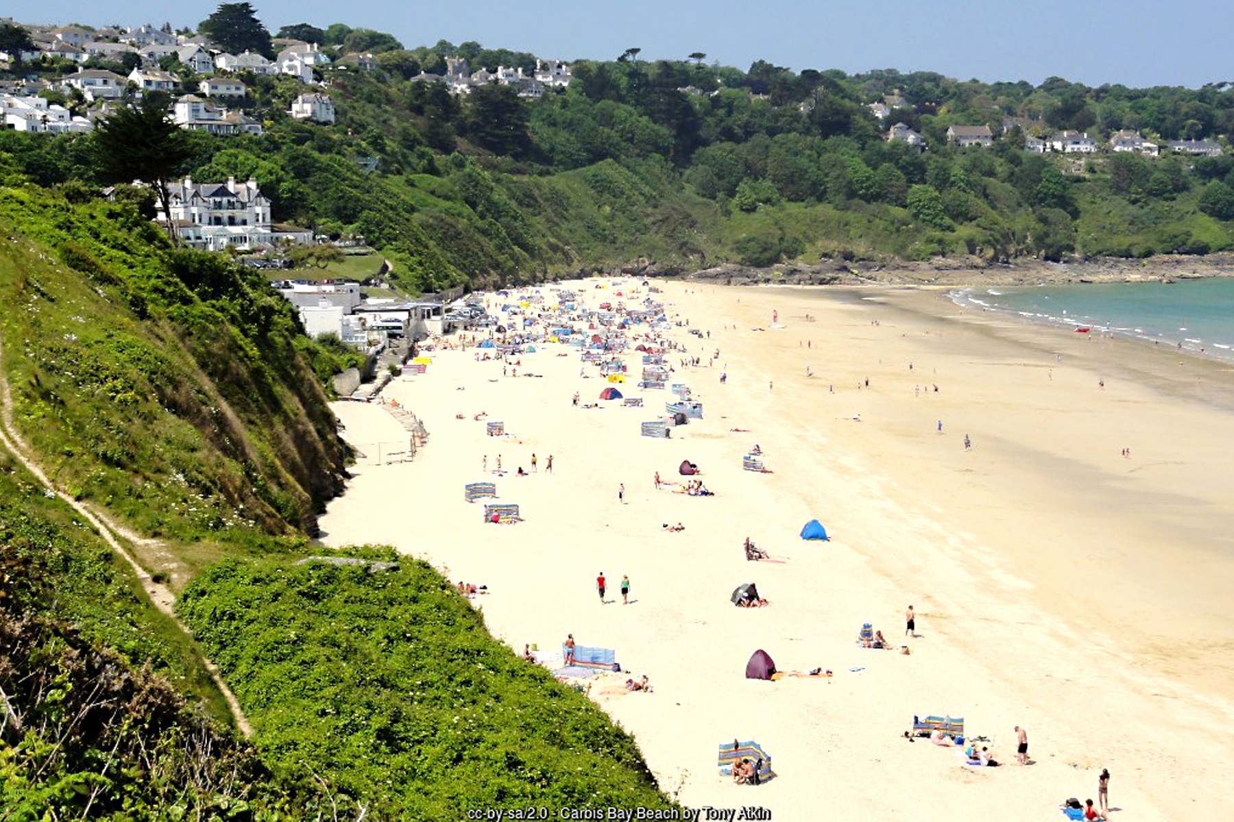 Carbis Bay Beach St Ives Cornwall Blue Flag family beach - Cornwall family beach holidays