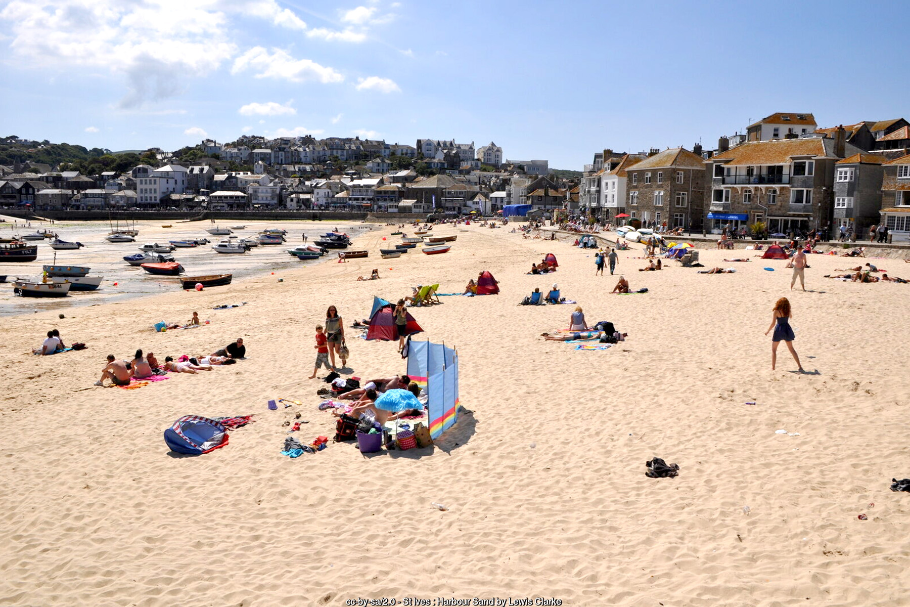 Harbour Beach St Ives Cornwall working fishing harbour - Cornwall coastal holidays
