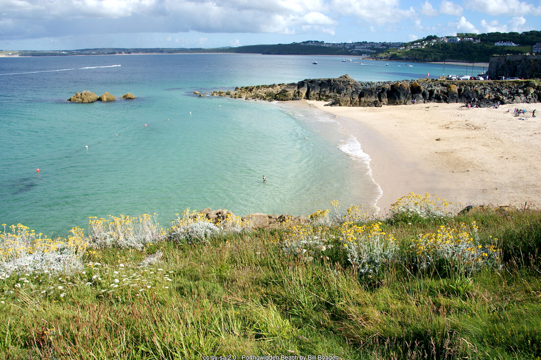 Porthgwidden Beach St Ives Cornwall sheltered family cove - Cornwall family beach holidays