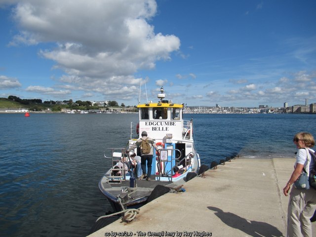 The Cremyll passenger ferry crossing to Mount Edgcumbe, near Barn Pool, Cornwall