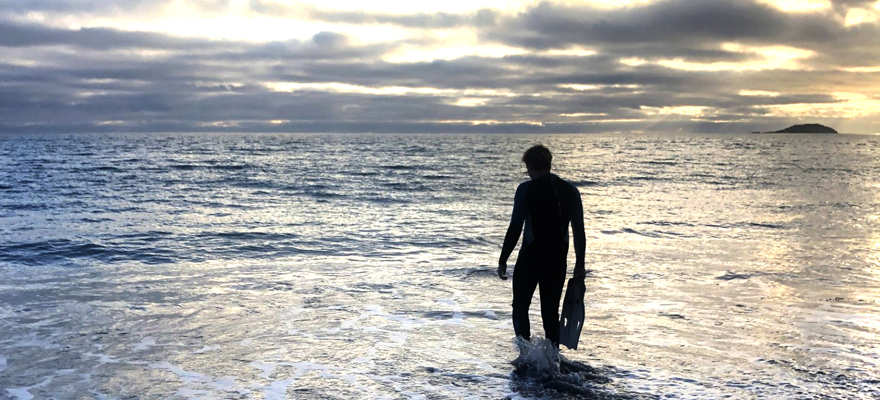 Swimming at Seaton beach , South East Cornwall