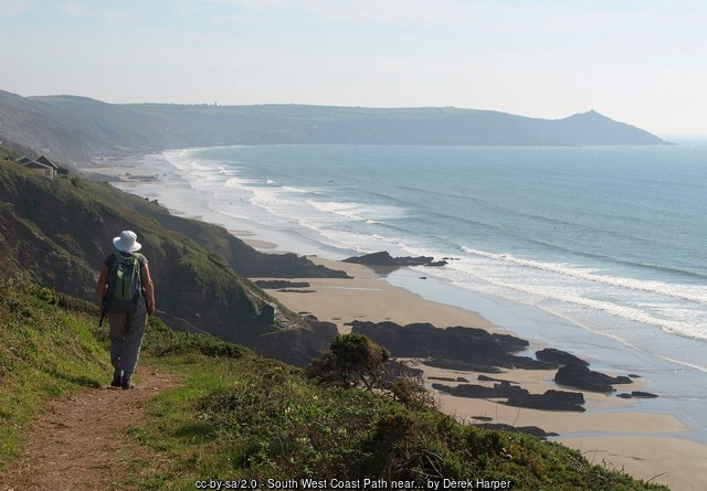 The footpath to Freathy Beach, Whitsand Bay, Cornwall