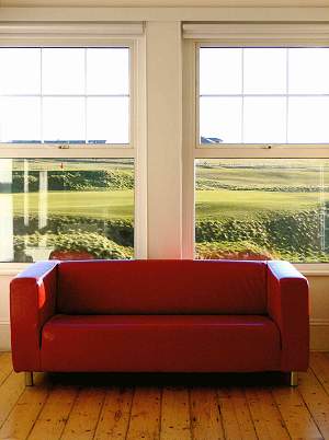 View over the golf links