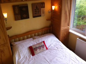 Double bedroom with sea views