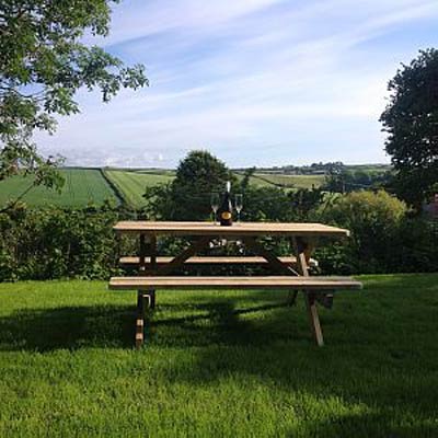 Garden with countryside views