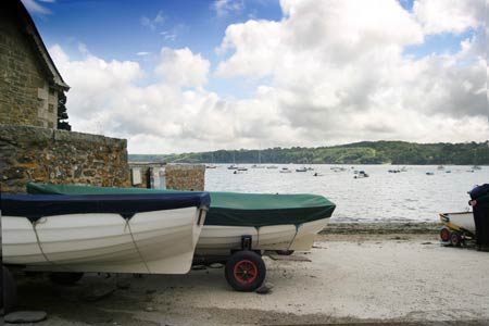 Boats at Durgan on the Helford