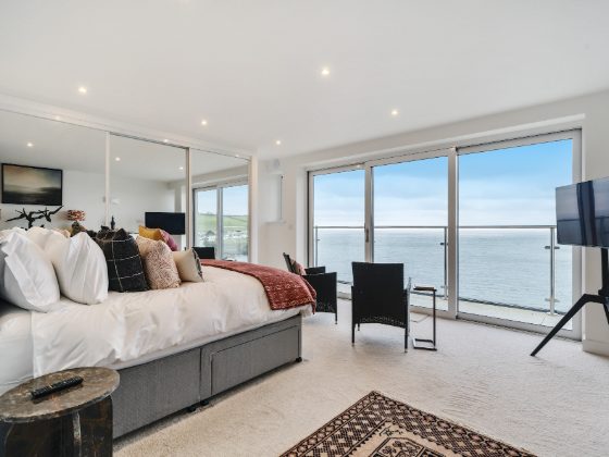 Compass Point main bedroom with sea view