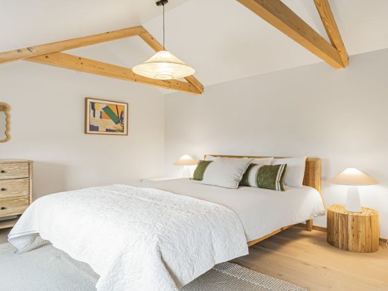 Towan main bedroom with king-size bed
