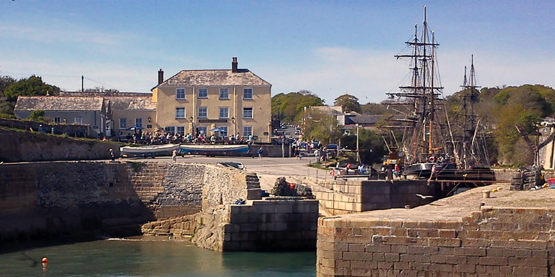 Charlestown harbour, a short drive away