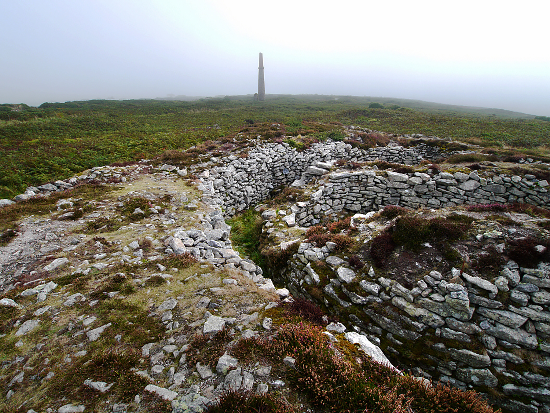 Ballowall Barrow St Just Cornwall Bronze Age clifftop tomb - Cornwall family attraction