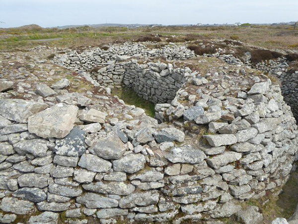 Ballowall Barrow St Just Cornwall entrance grave chambers - Cornwall heritage day out