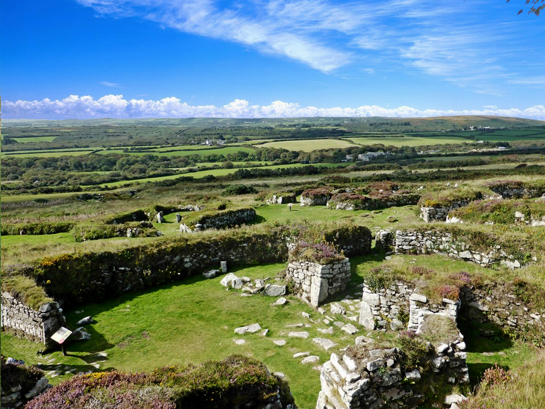 Chysauster Cornwall Romano-British courtyard houses - Cornwall family attraction