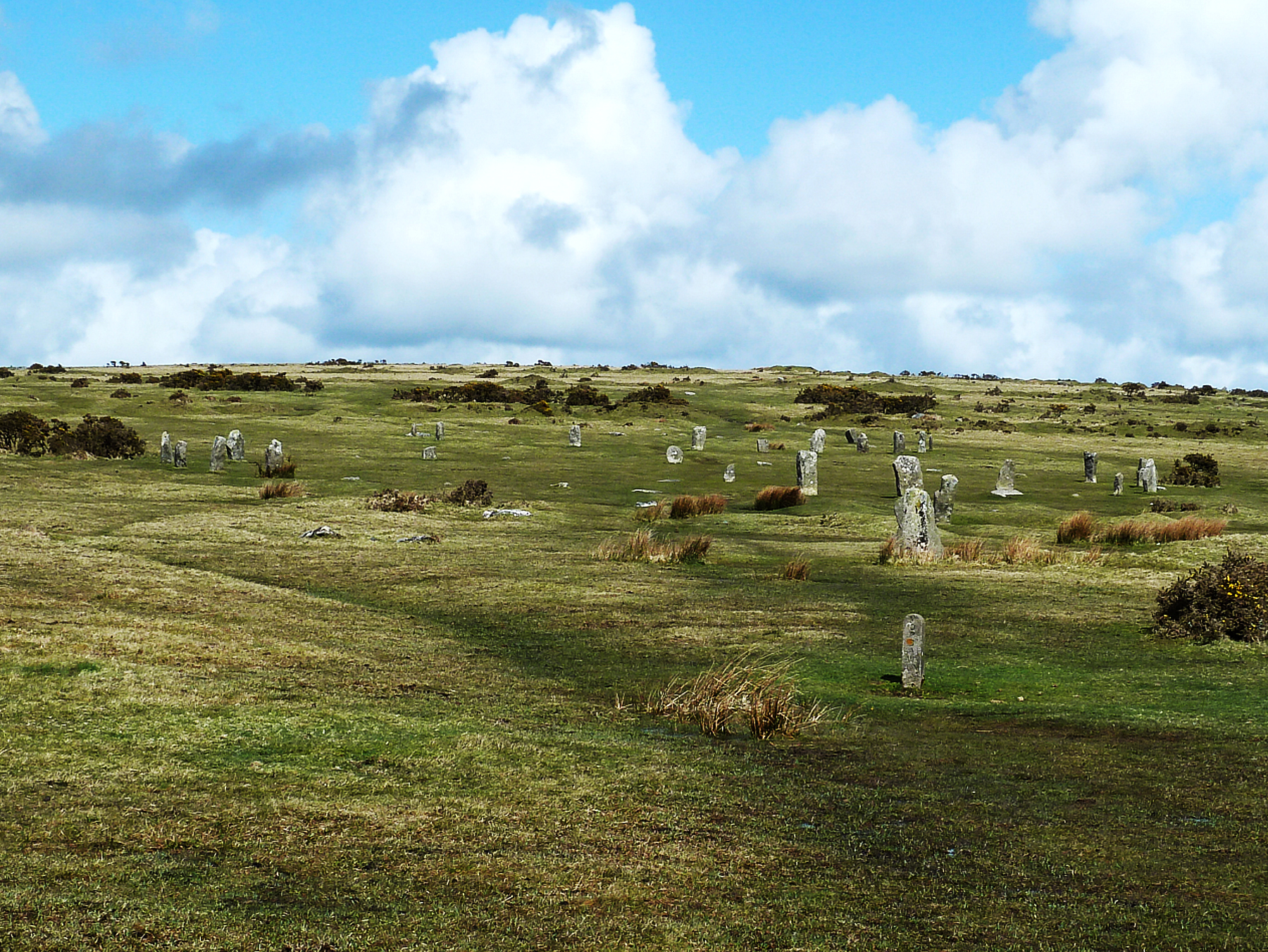 The Hurlers Bodmin Moor Cornwall Bronze Age stone circles - Cornwall family attraction