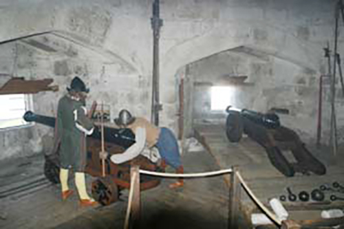 Pendennis Castle Falmouth Tudor garrison museum display - Cornwall history day out