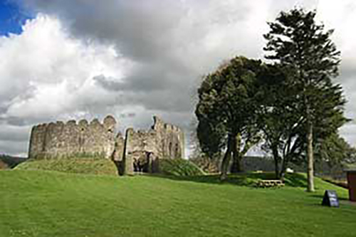 Restormel Castle Cornwall circular keep and moat - Cornwall heritage day out