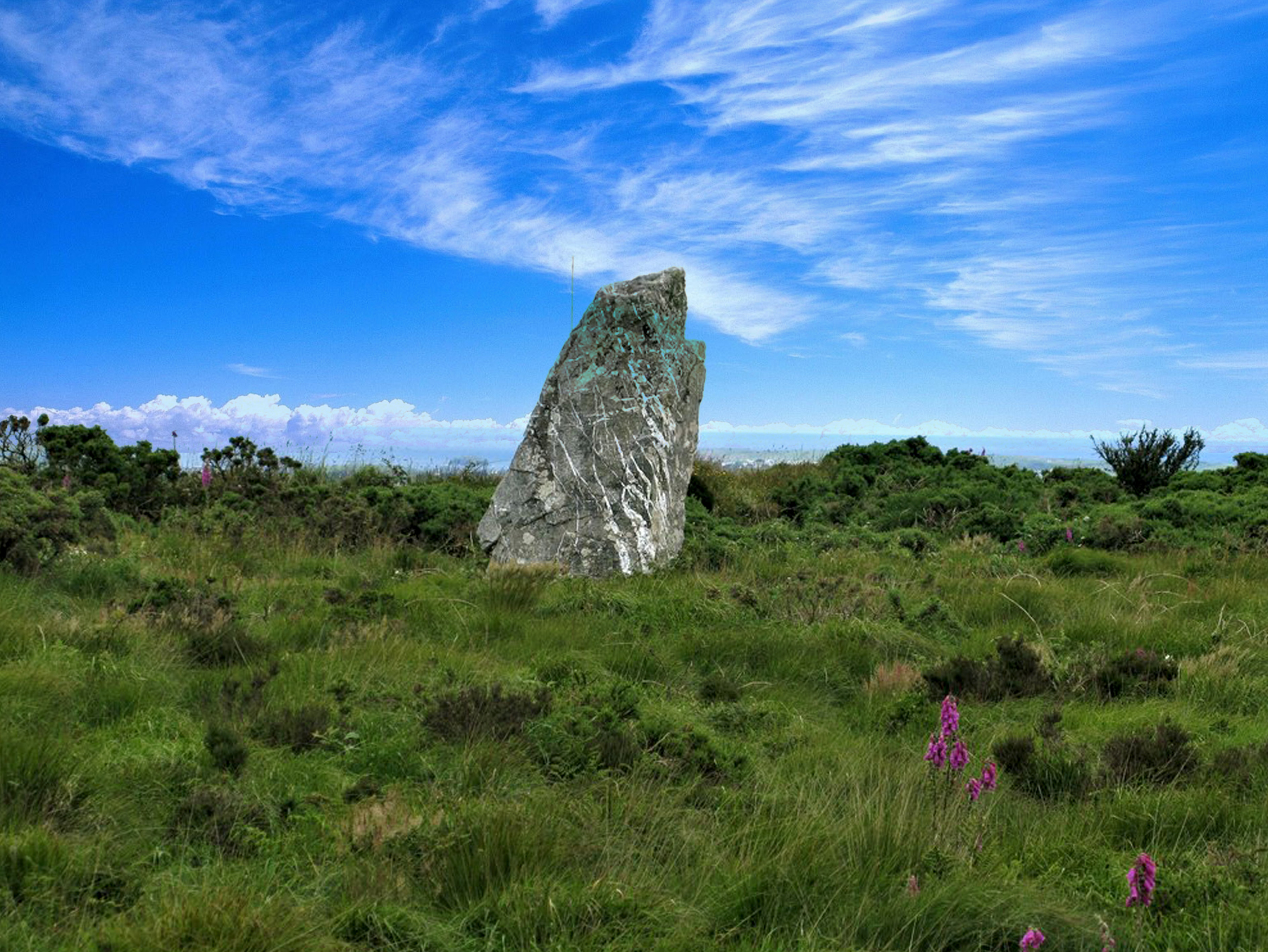 St Breock Downs Monolith Wadebridge Cornwall standing stone - Cornwall family attraction
