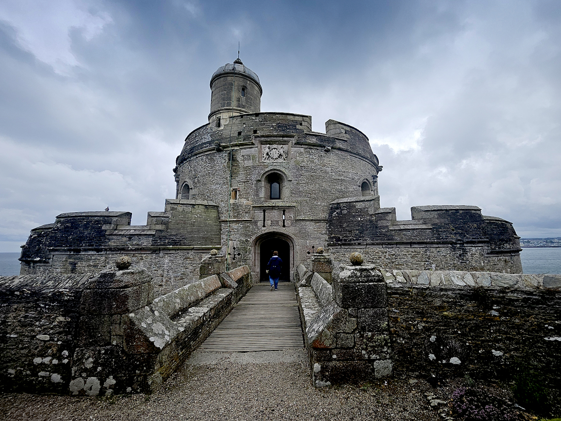 St Mawes Castle Cornwall Tudor gatehouse entrance - Cornwall heritage day out