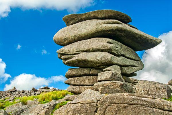 The Cheesewring, a distinctive stack of weathered granite blocks near Minions
