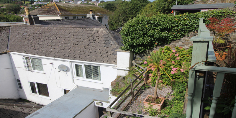The view over Mevagissey rooftops