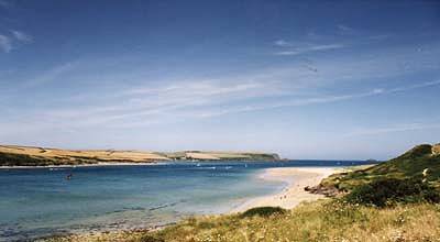 Daymer Bay and the Camel Estuary near Rock, North Cornwall