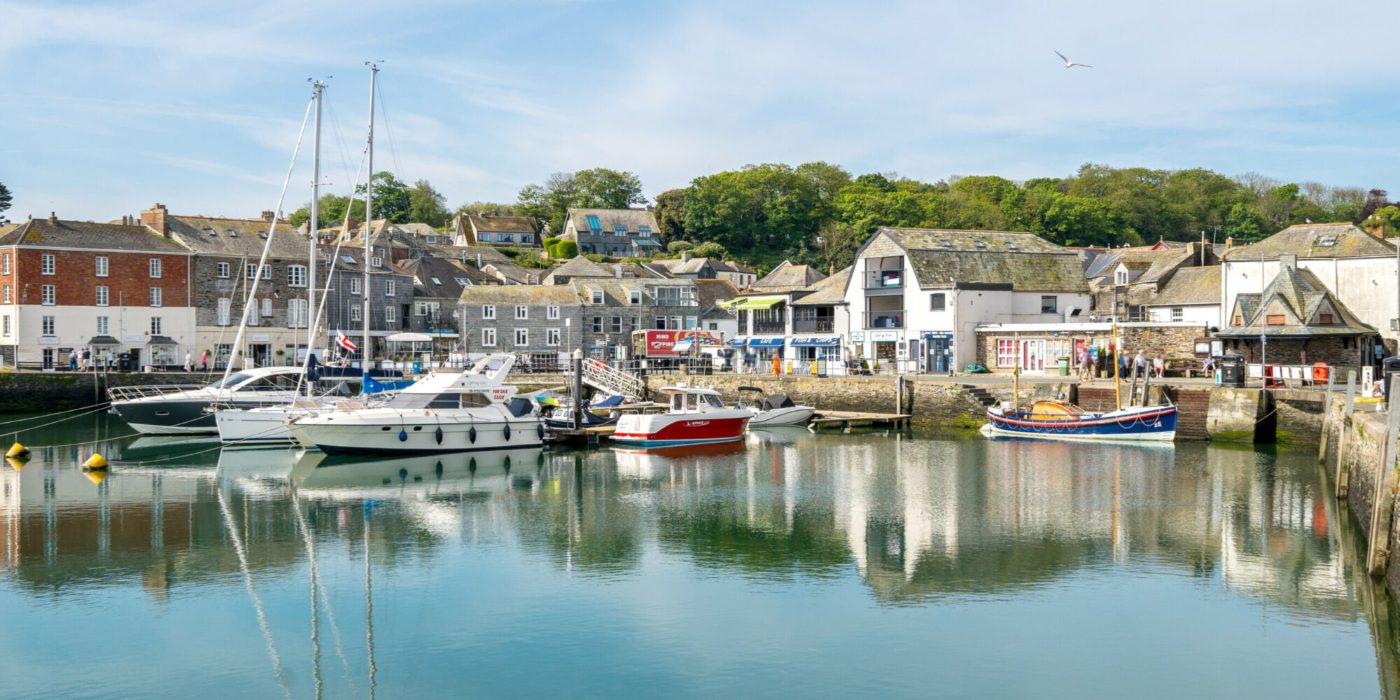 Padstow harbour, home of The Grain Store