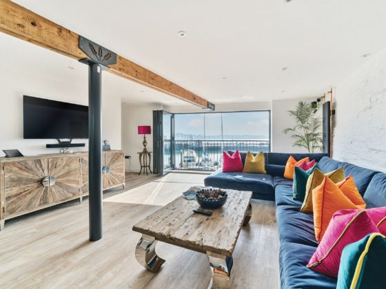 The Grain Store open-plan living area