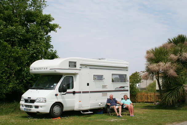 Touring pitch at The Meadow Holiday Park