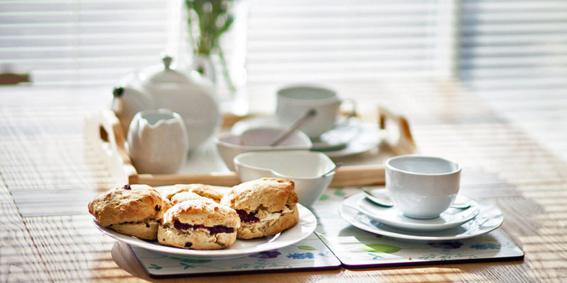 Cream tea in Mevagissey