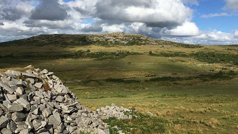 View across Withey Brook to Stowe&rsquo;s Pound from Gold Diggings Quarry