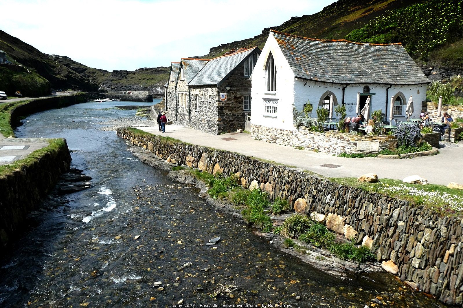 The River Valency flowing through Boscastle