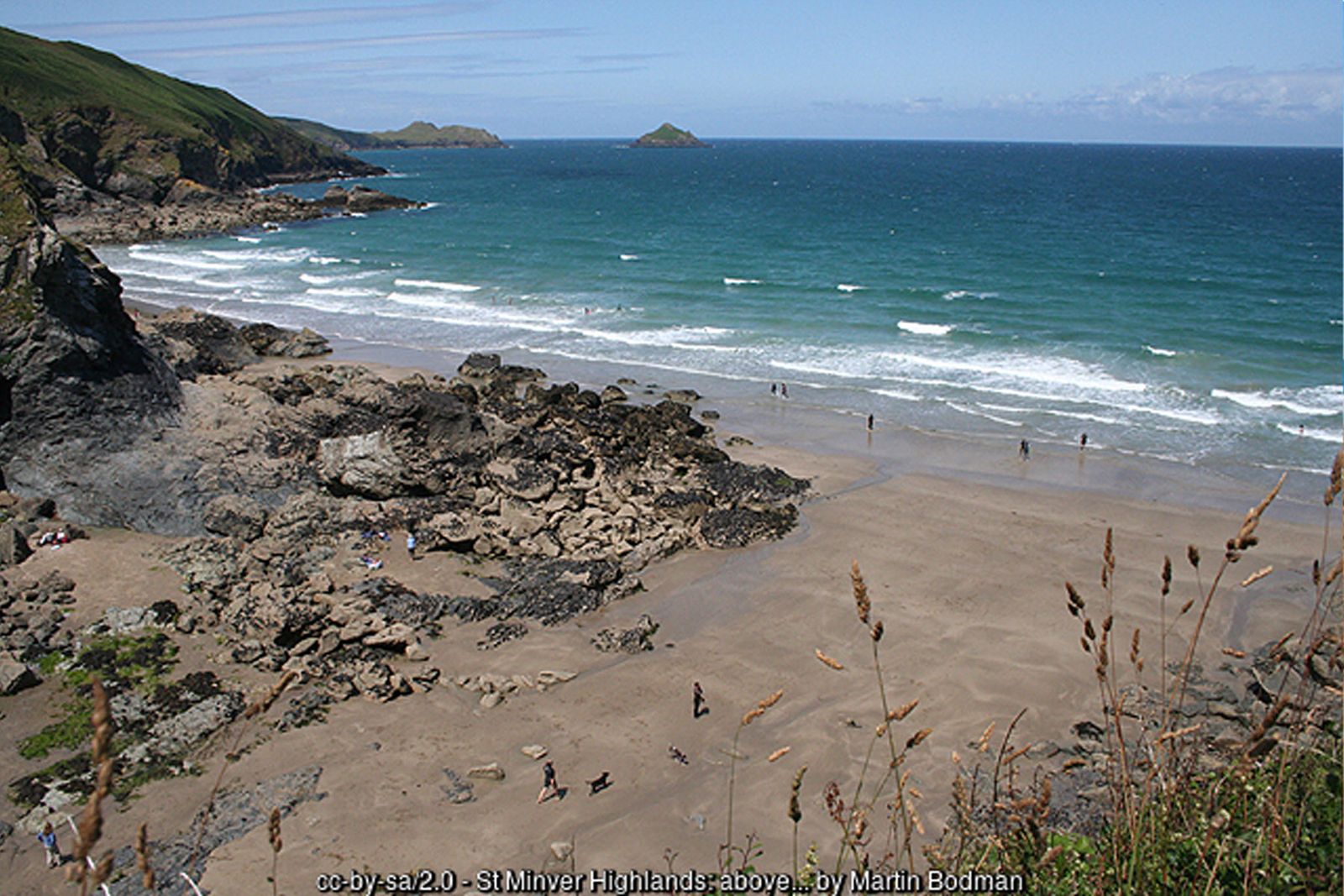 Lundy Bay on the Pentire walk
