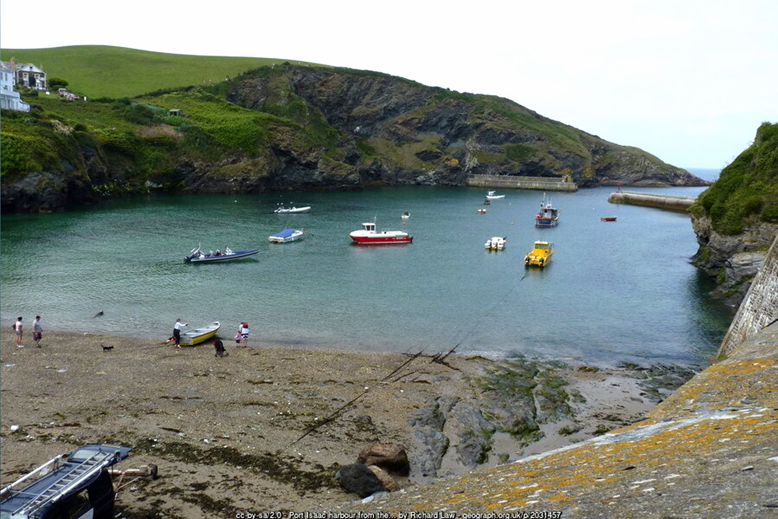 Cottages above the harbour at Port Isaac