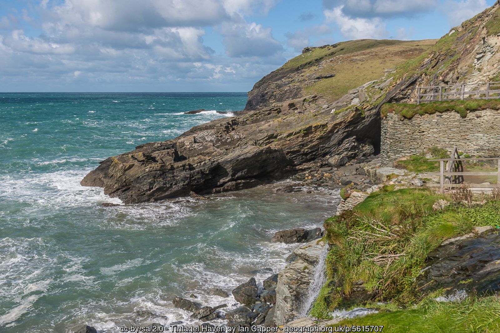 Tintagel Haven below Tintagel Castle